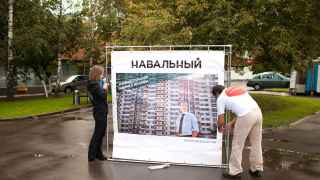 Агитация Навального в Москве перед выборами мэра в июле 2013 года.